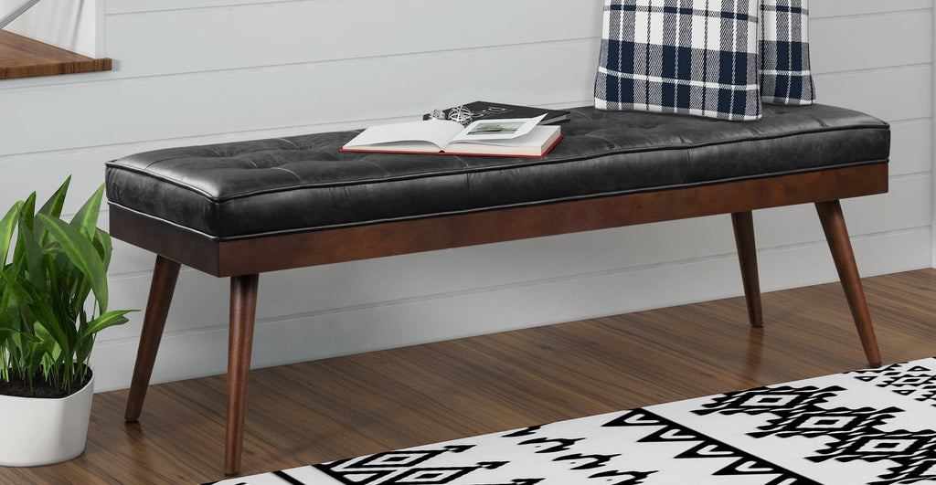 Luca Leather Bench