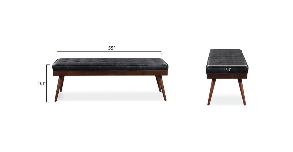Luca Leather Bench
