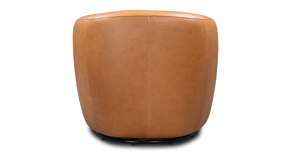 Alma Leather Swivel Chair