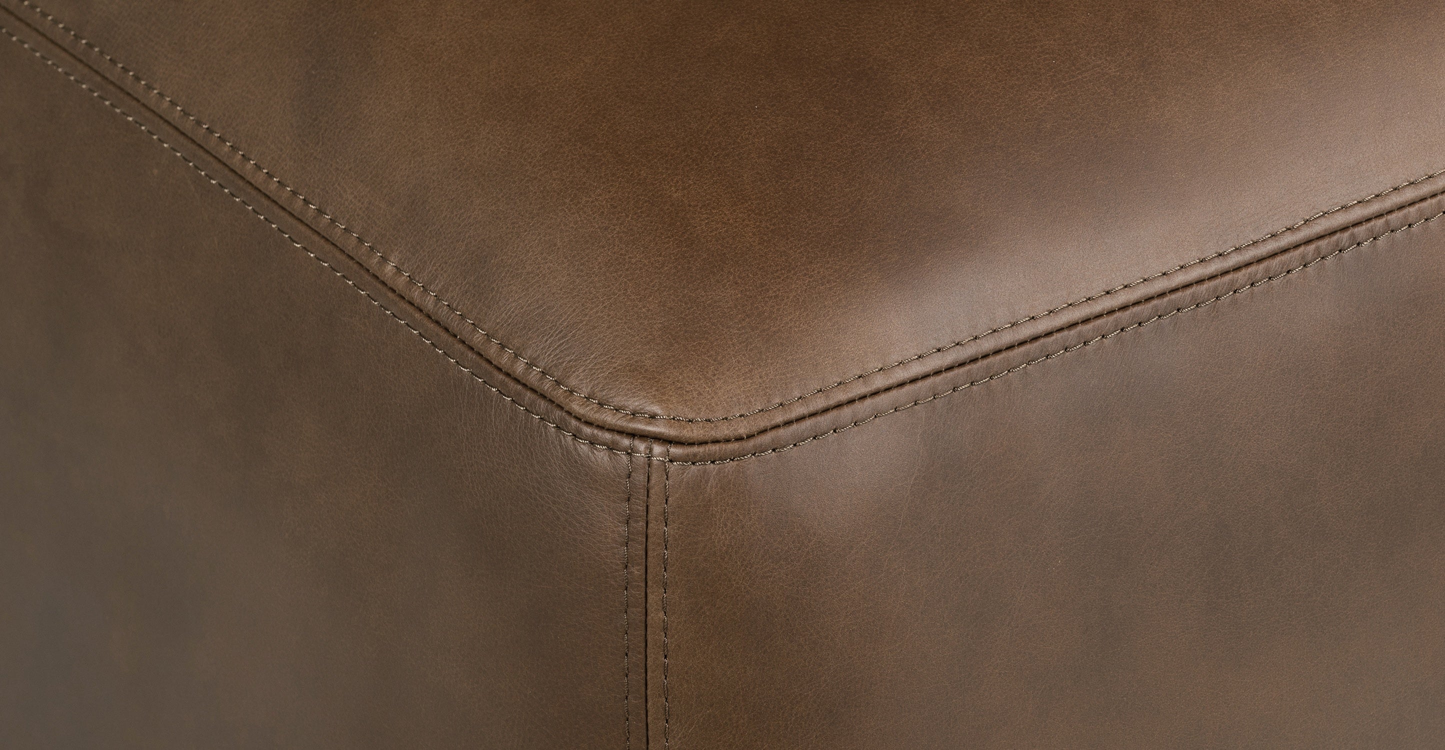 Denver Leather Ottoman
