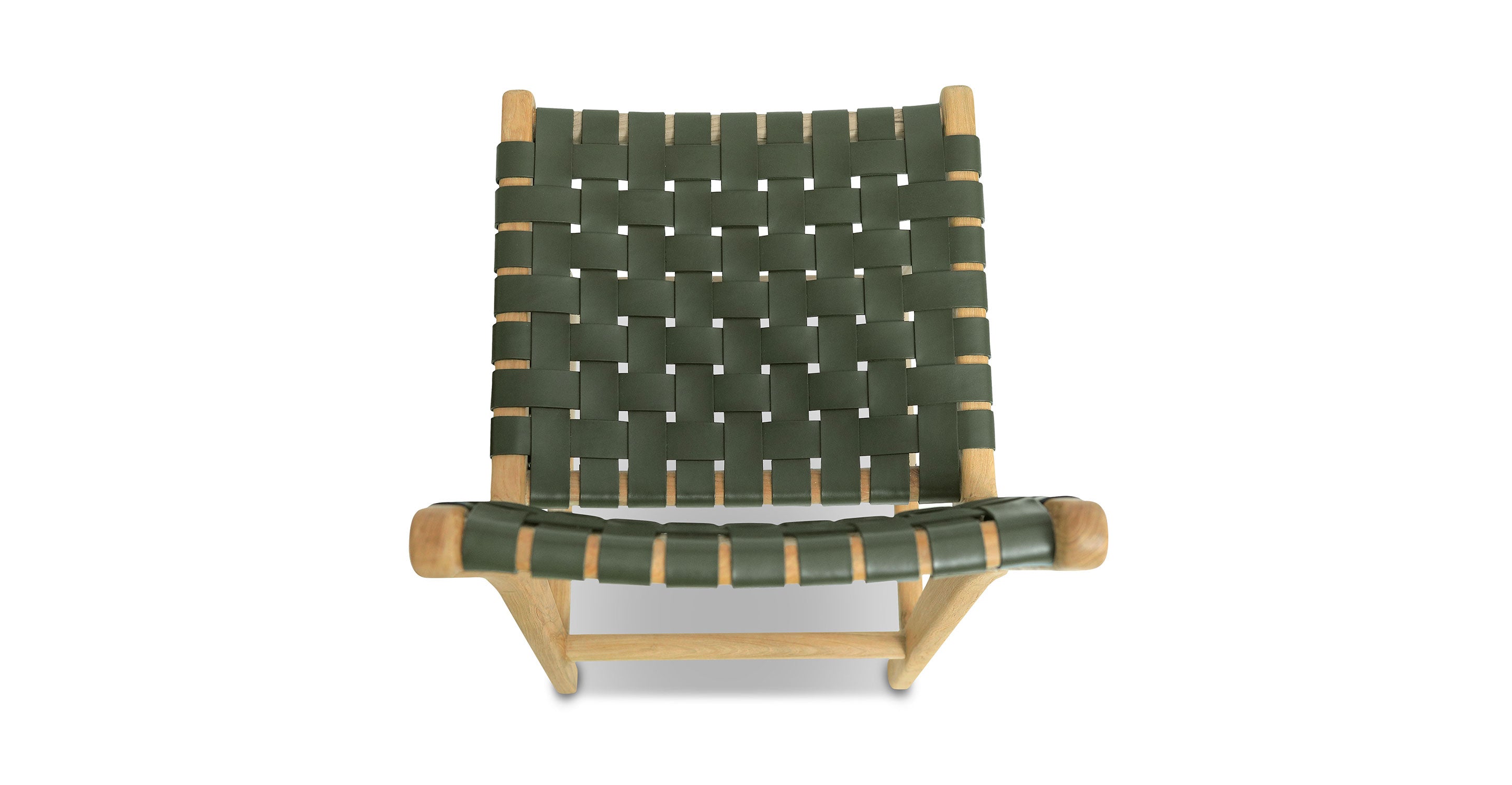 Banda Teak & Leather Counter Height Stool