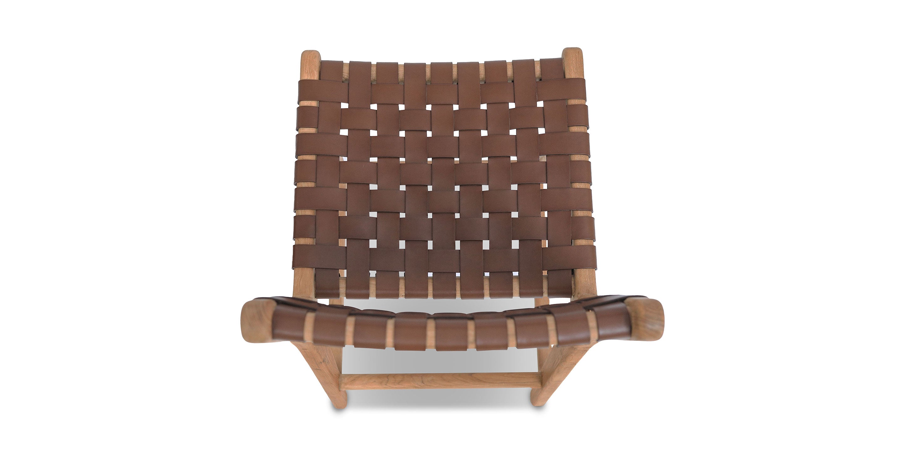 Banda Teak & Leather Counter Height Stool