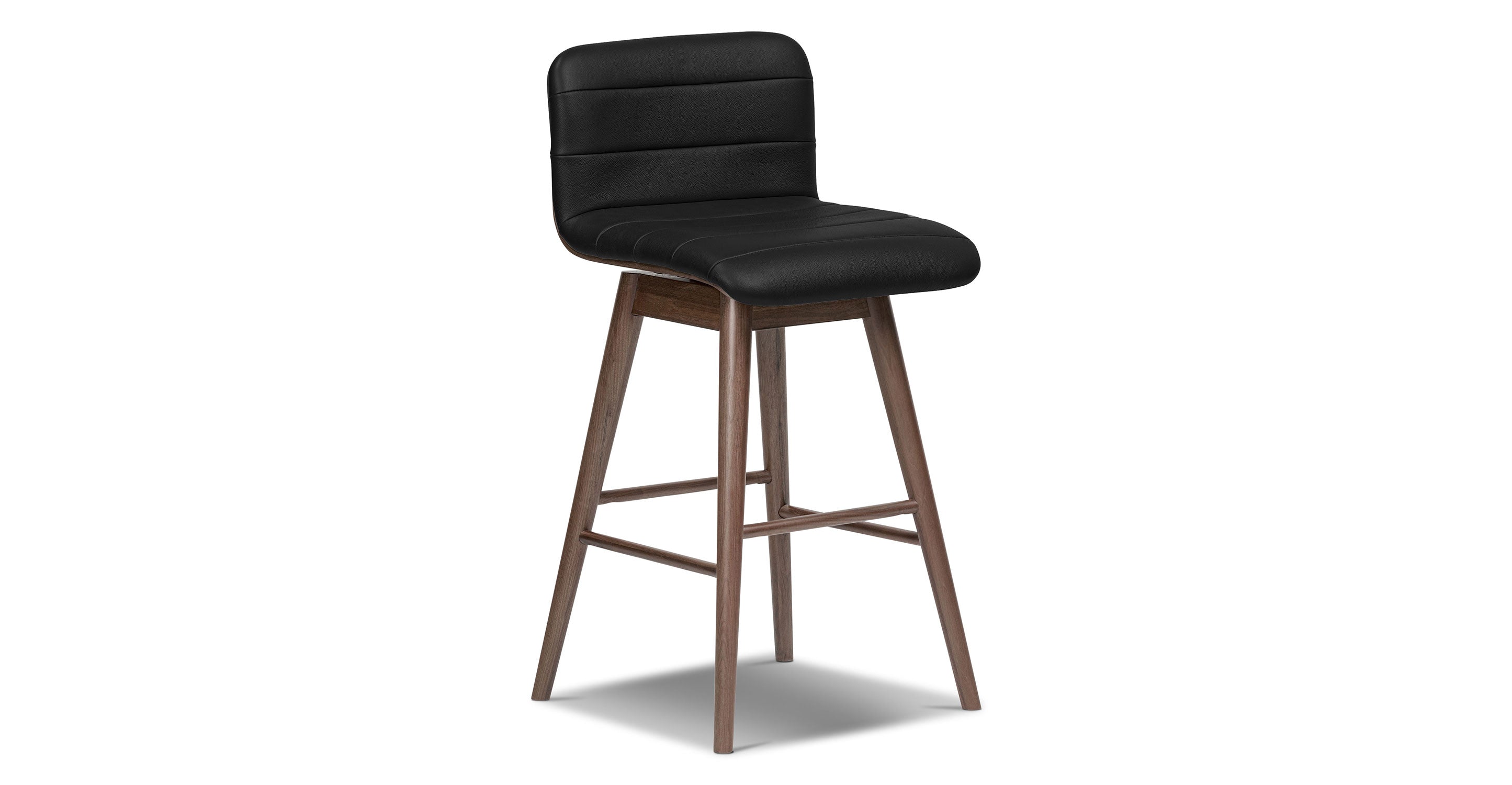 Bassano Leather Swivel Counter Stool