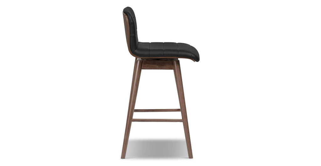 Bassano Leather Swivel Counter Stool