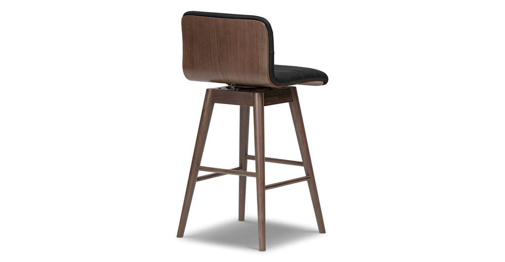 Bassano Leather Swivel Counter Stool