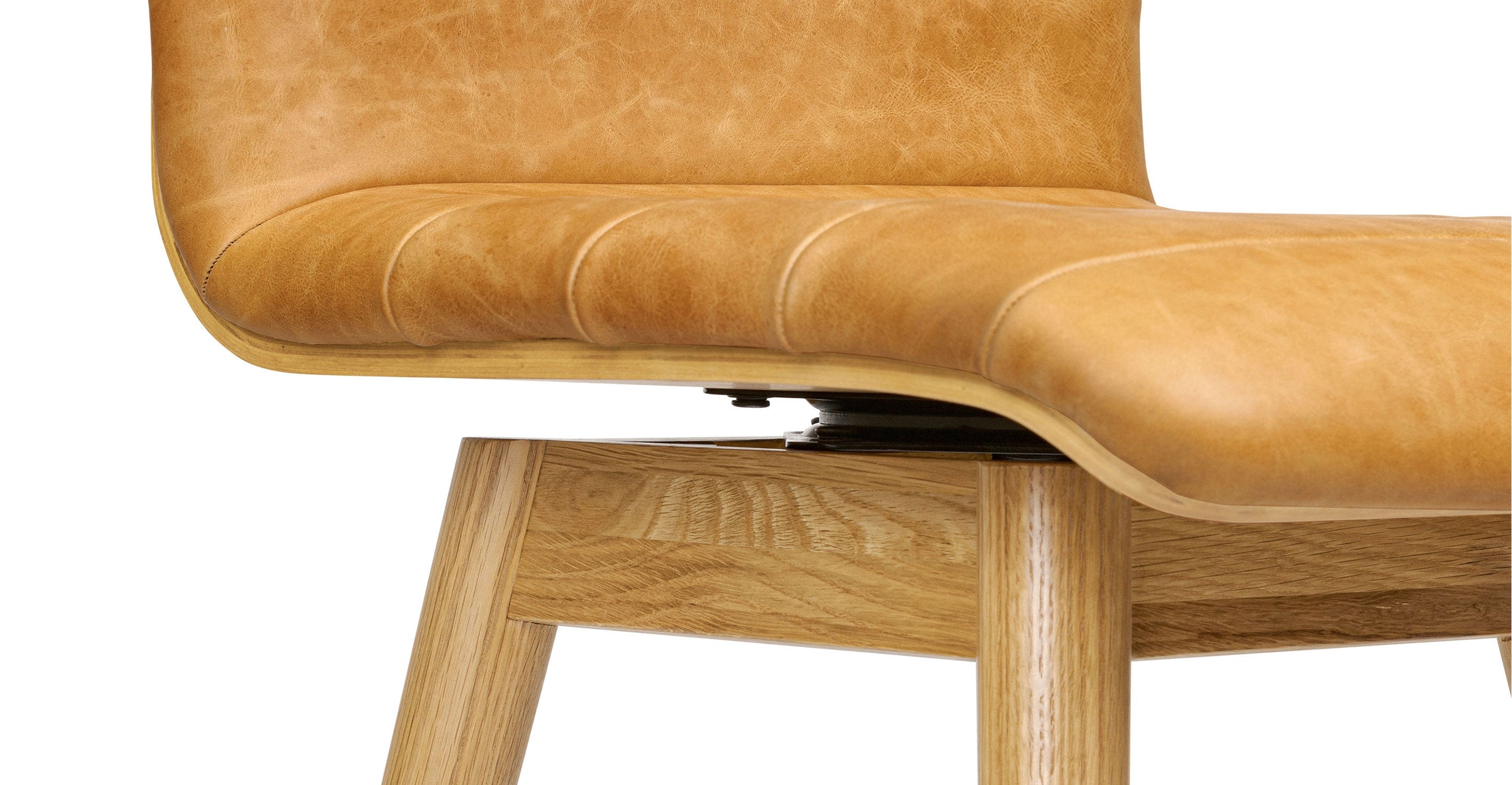 Bassano Leather Swivel Counter Stool