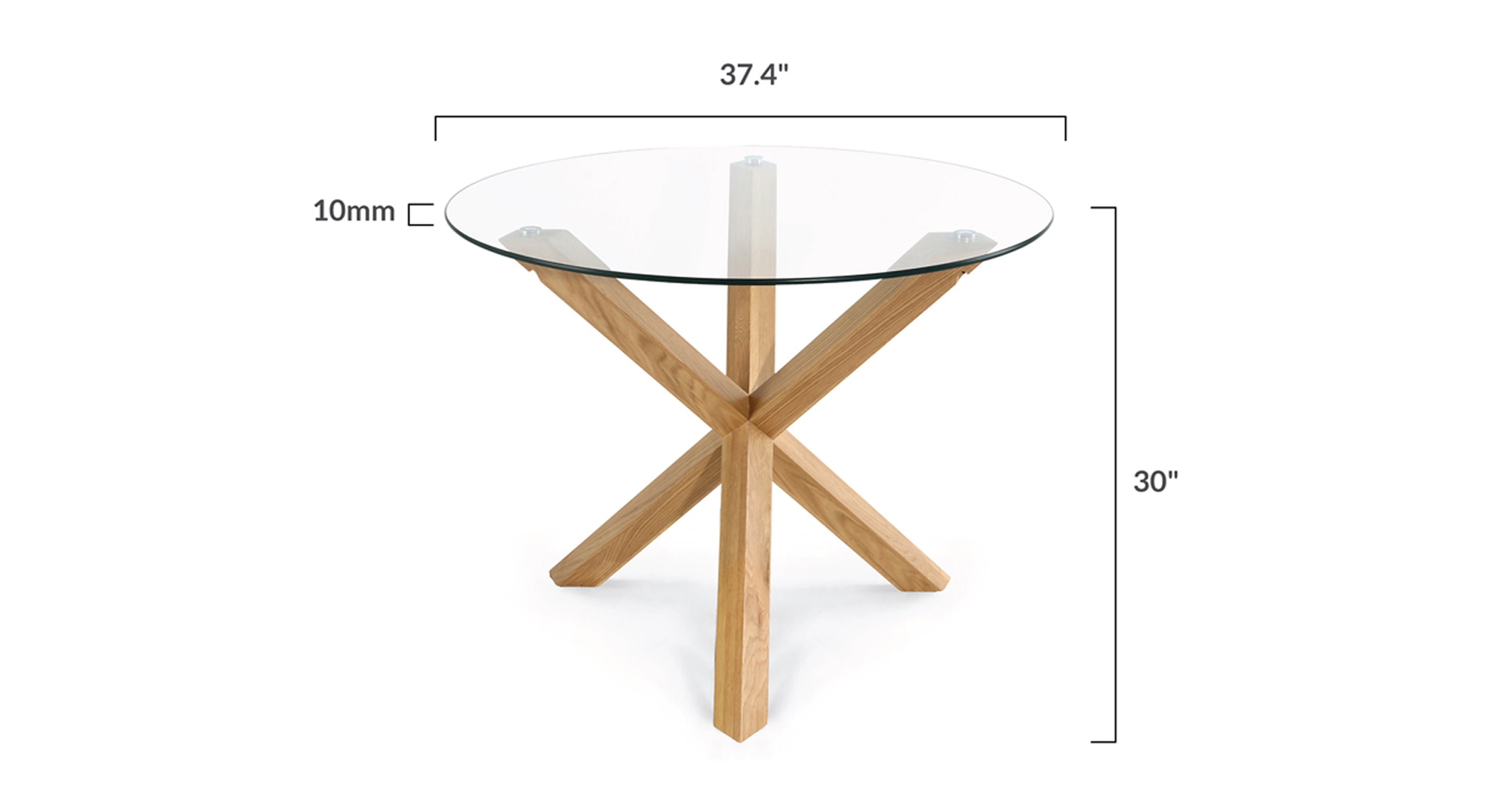 Kennedy Round Dining Table (37.4")