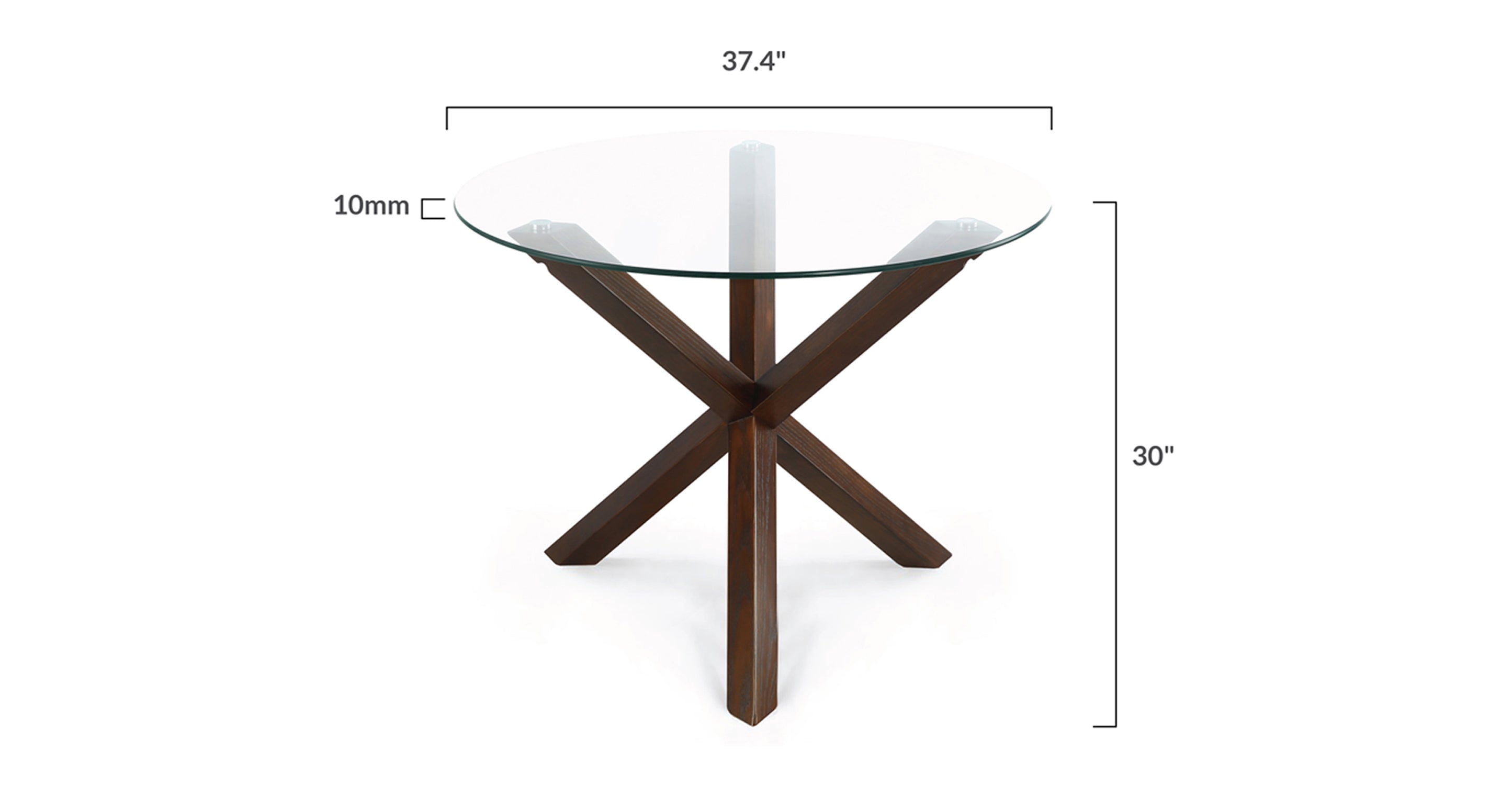 Kennedy Round Dining Table (37.4")