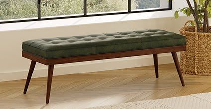 Luca Leather Bench