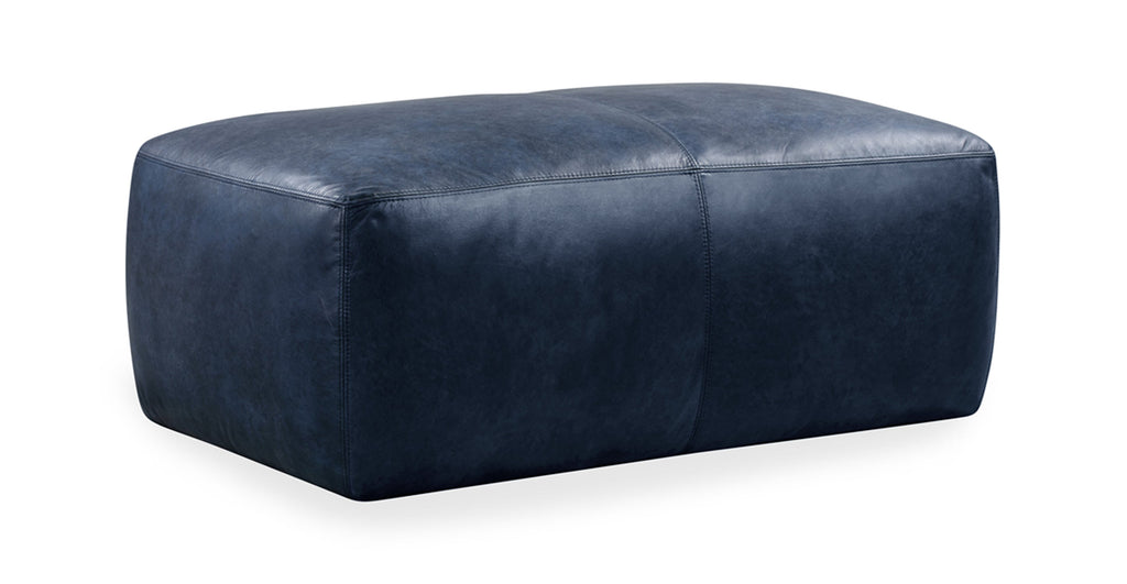 Denver Leather Ottoman