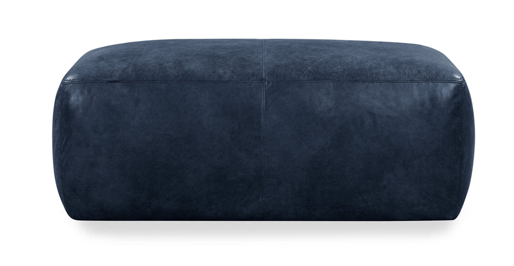 Denver Leather Ottoman