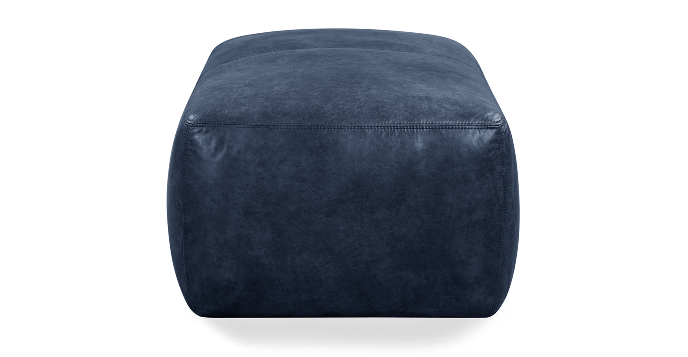 Denver Leather Ottoman