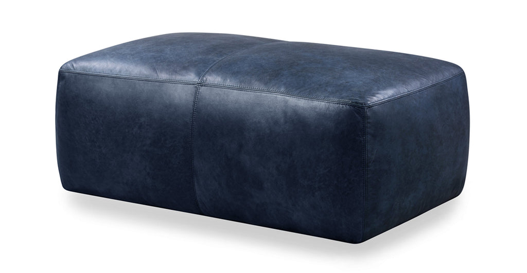 Denver Leather Ottoman