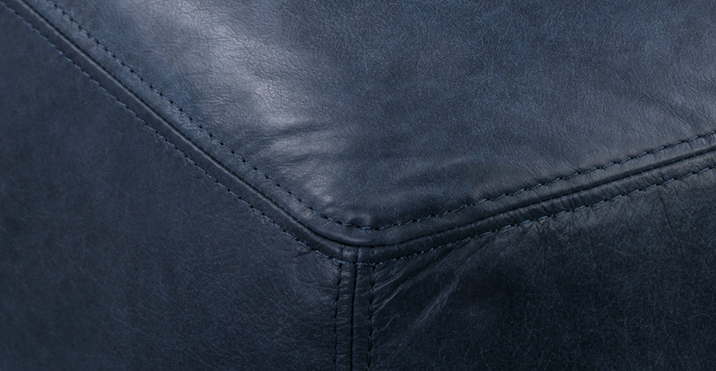 Denver Leather Ottoman