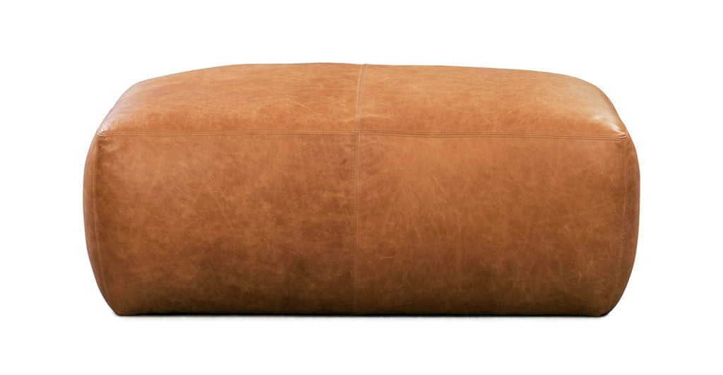 Denver Leather Ottoman