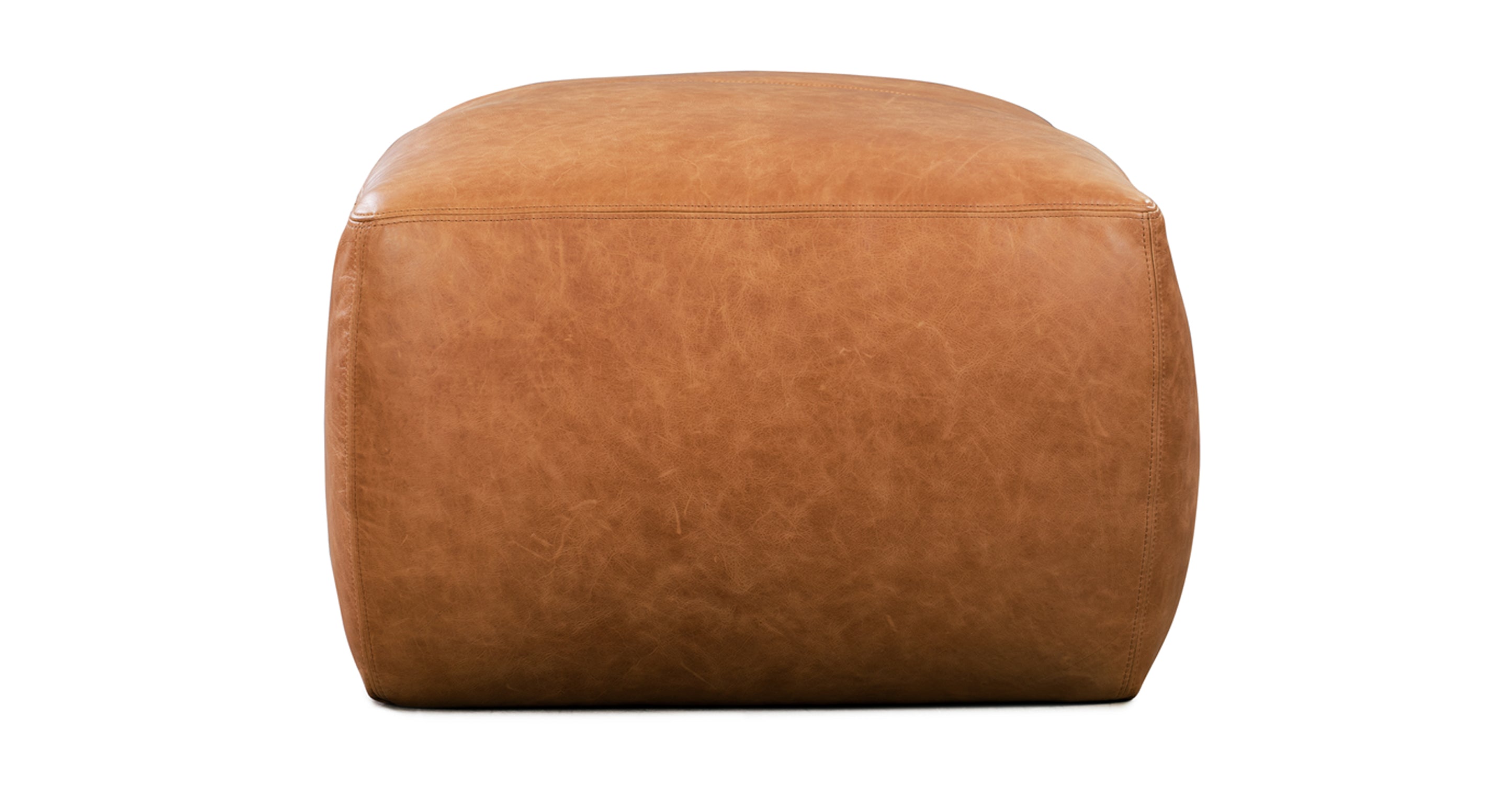 Denver Leather Ottoman