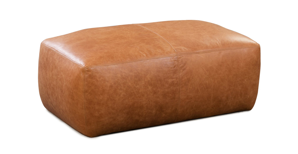 Denver Leather Ottoman