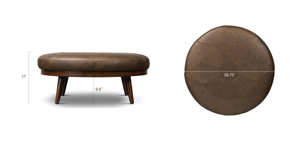 Gio Leather Ottoman