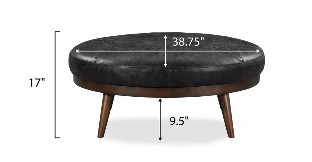 Gio Leather Ottoman
