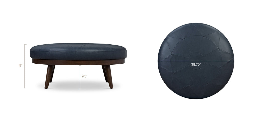 Gio Leather Ottoman