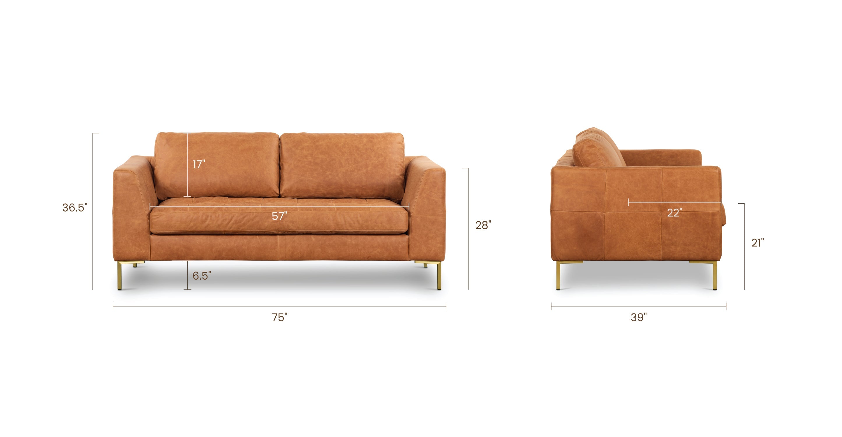 Calle 75" Apartment Sofa