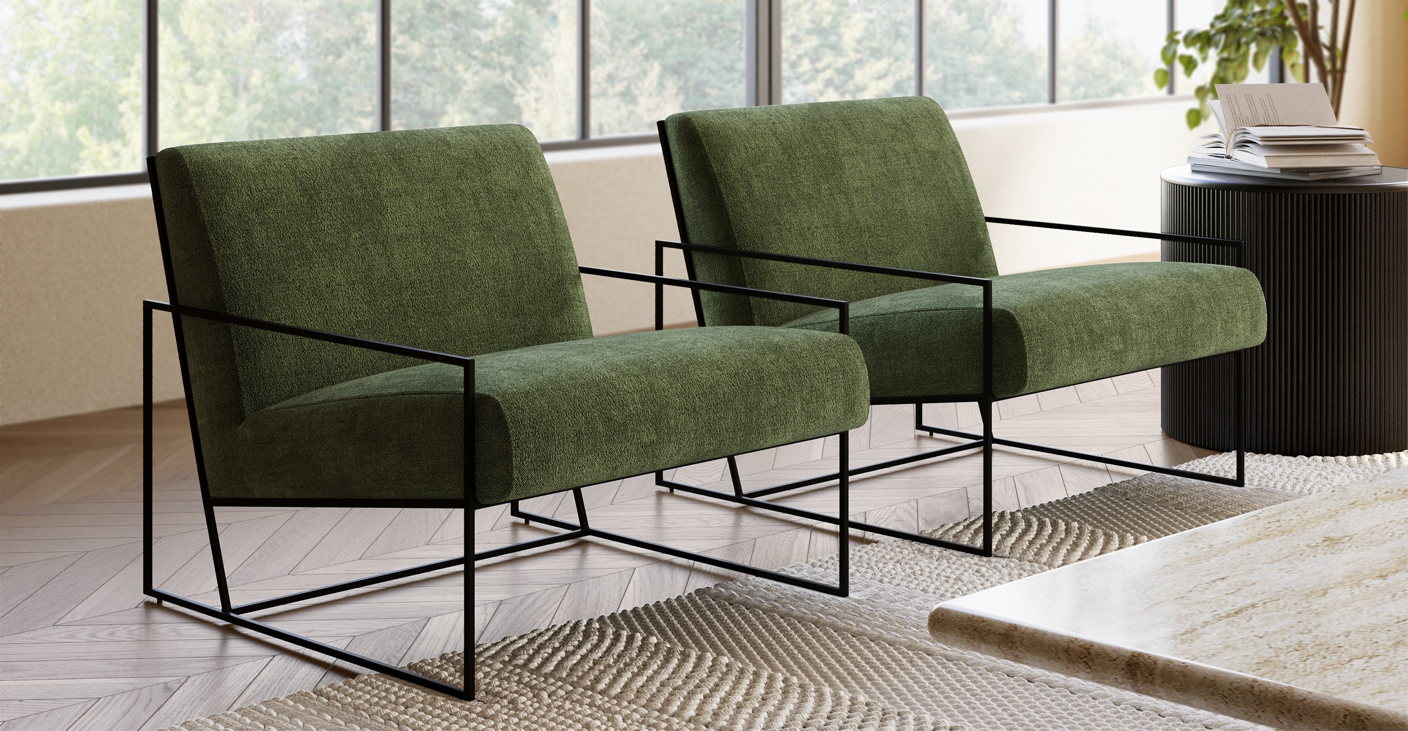 Bo Fabric Lounge Chair