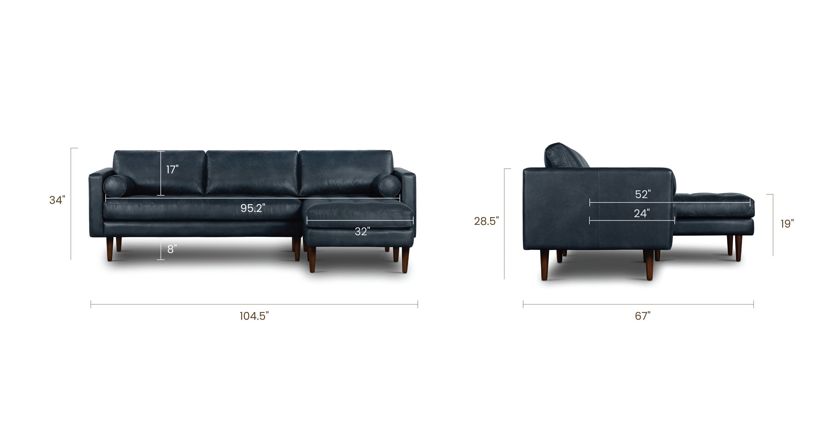 Napa Right-Facing Sectional Sofa