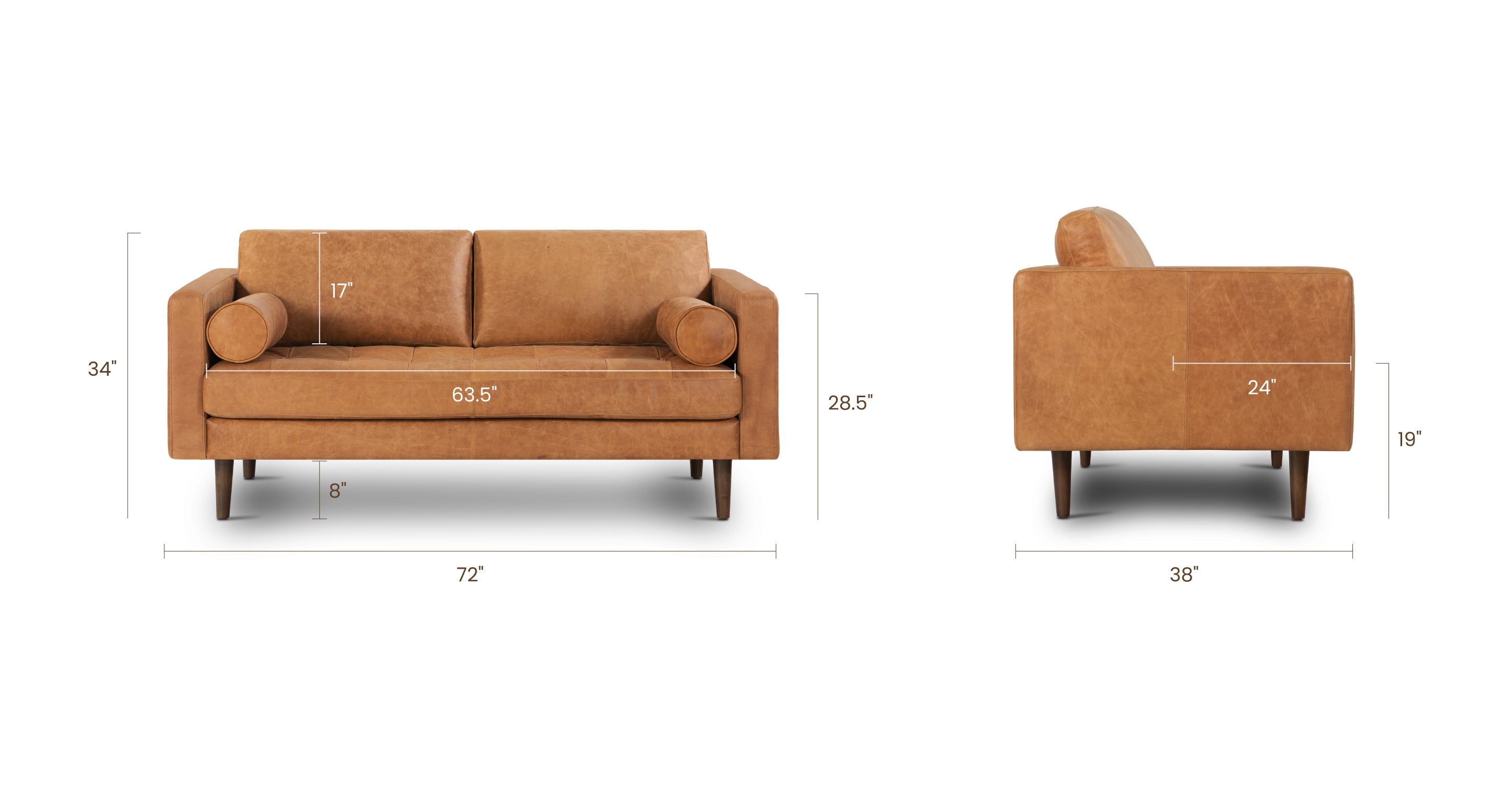 Napa 72" Apartment Sofa