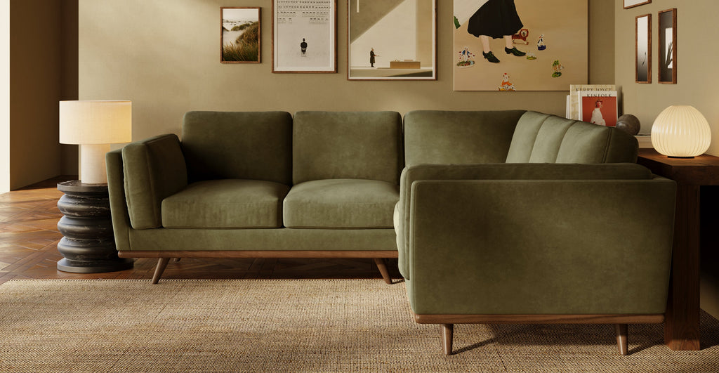 Cadiz Velvet Corner Sectional