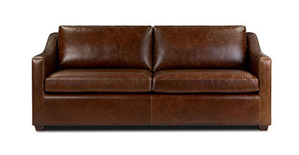 Biltmore Leather Pull-Out Convertible Sleeper Sofa