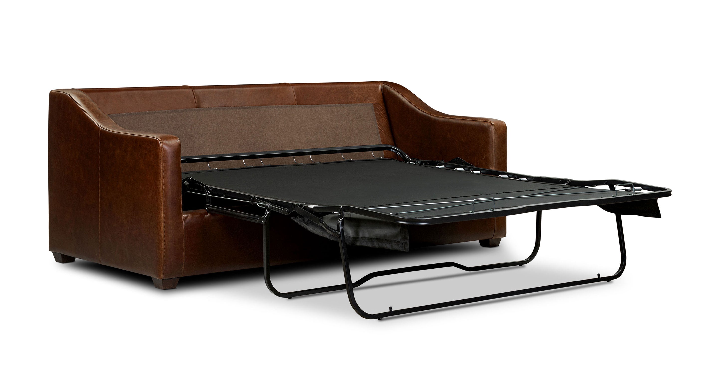 Biltmore Leather Pull-Out Convertible Sleeper Sofa