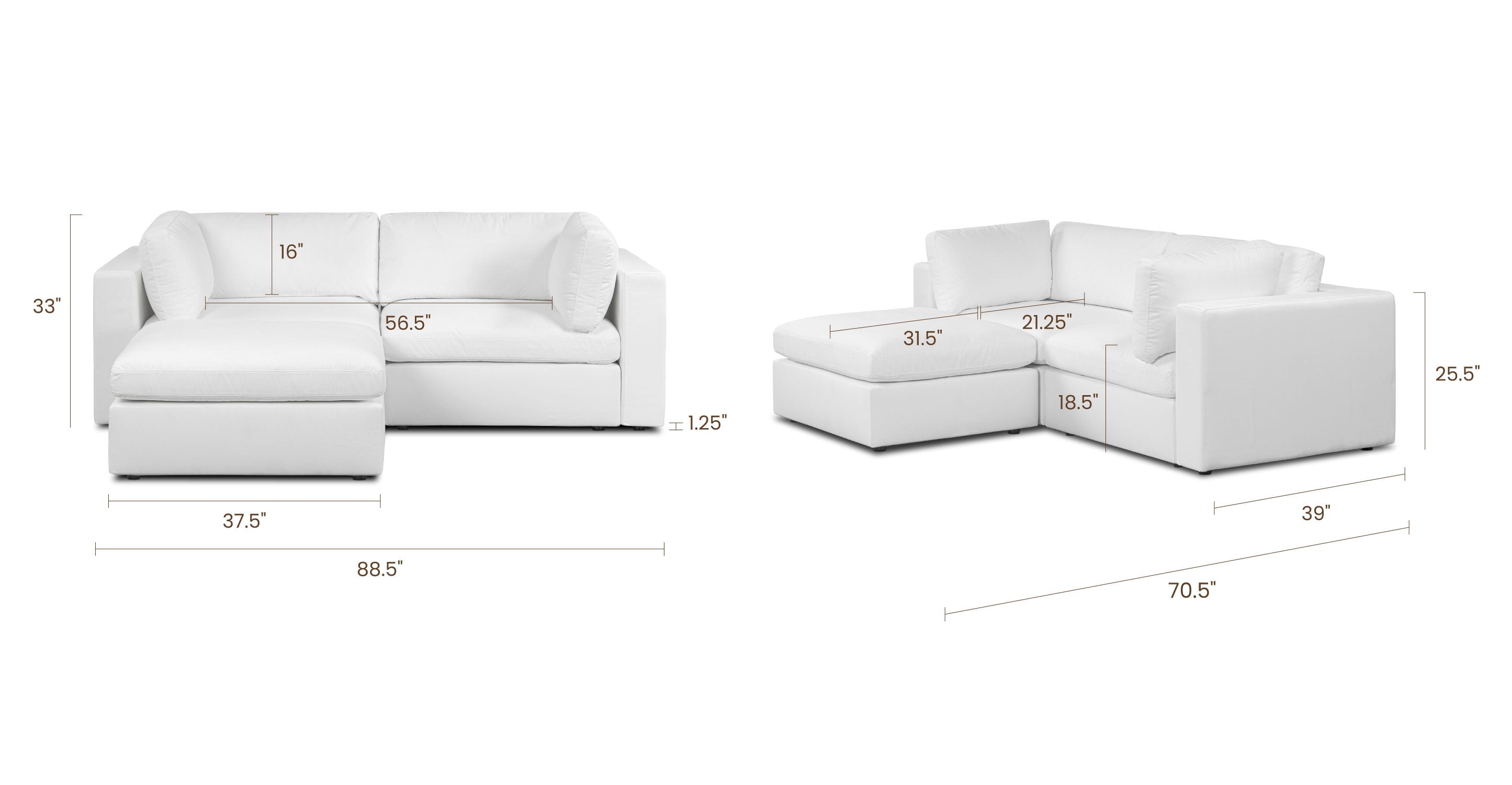3-Seat Vari Modular Sectional