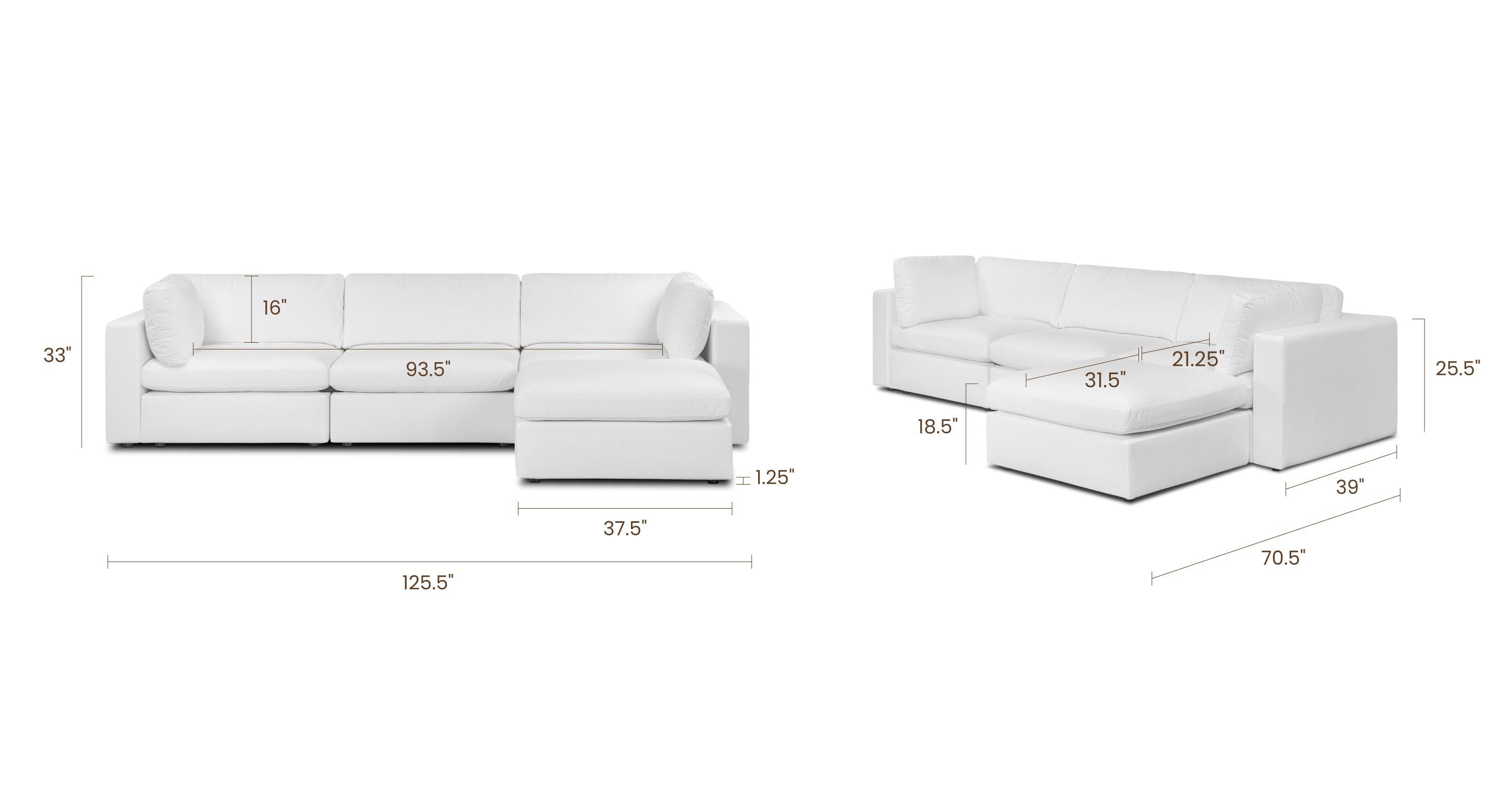4-Seat Vari Modular Sectional