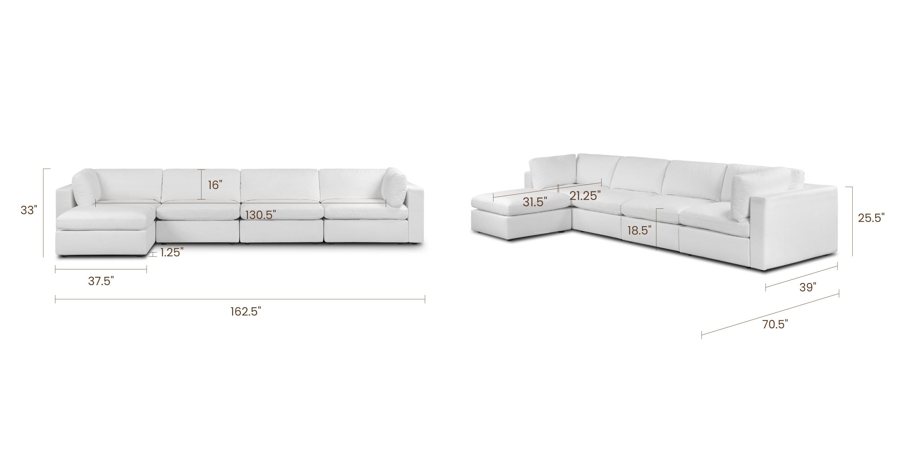 5-Seat Vari Modular Sectional