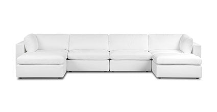 6-Seat Vari Modular Double Chaise Sectional