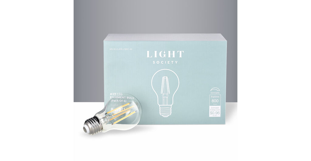 Aria A19 Shape LED Filament Light Bulb