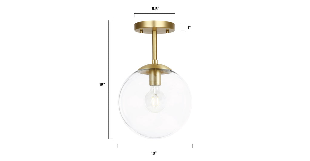 Zeno Globe Ceiling Light