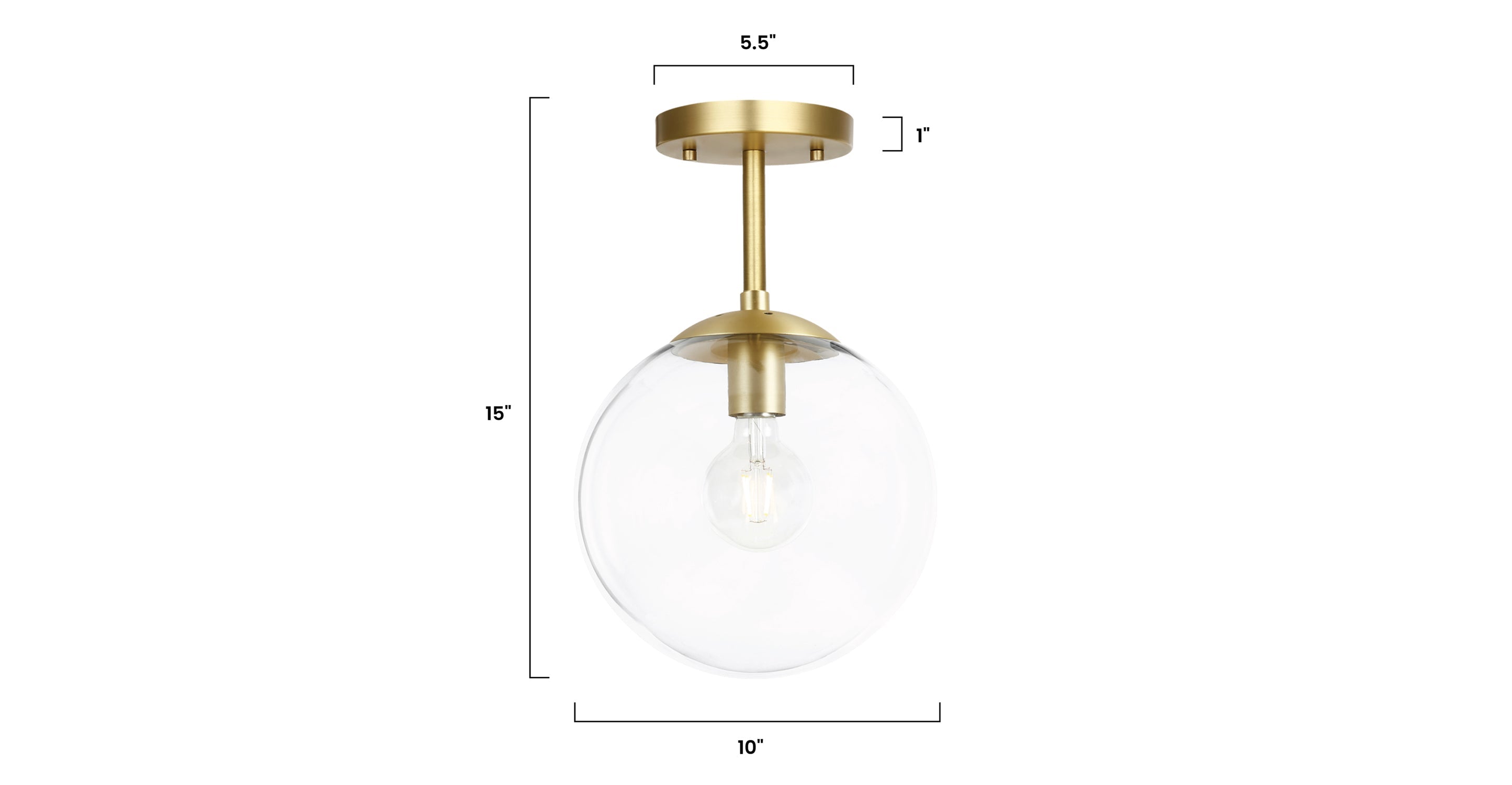 Zeno Globe Ceiling Light