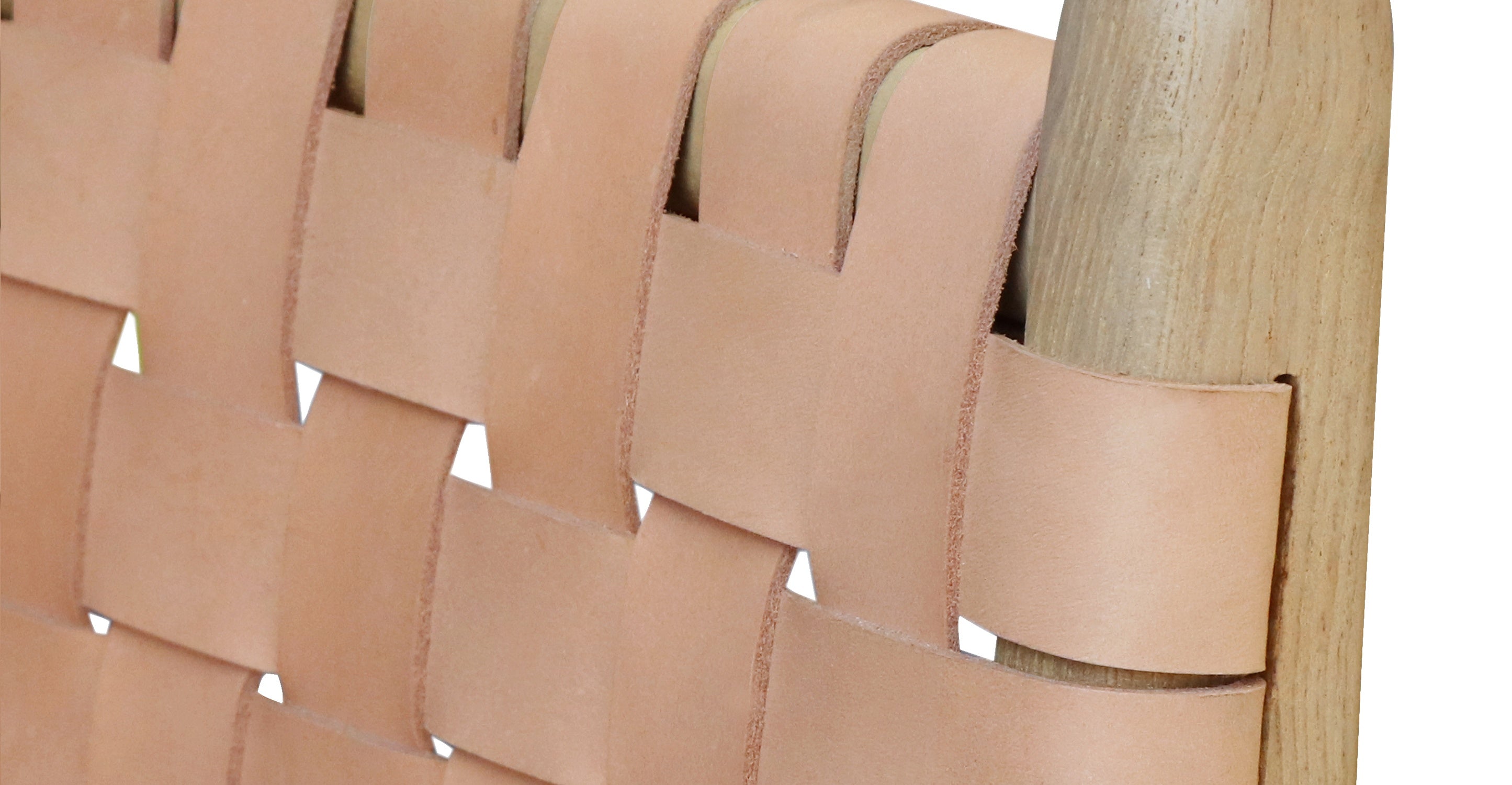 Banda Teak & Leather Counter Height Stool