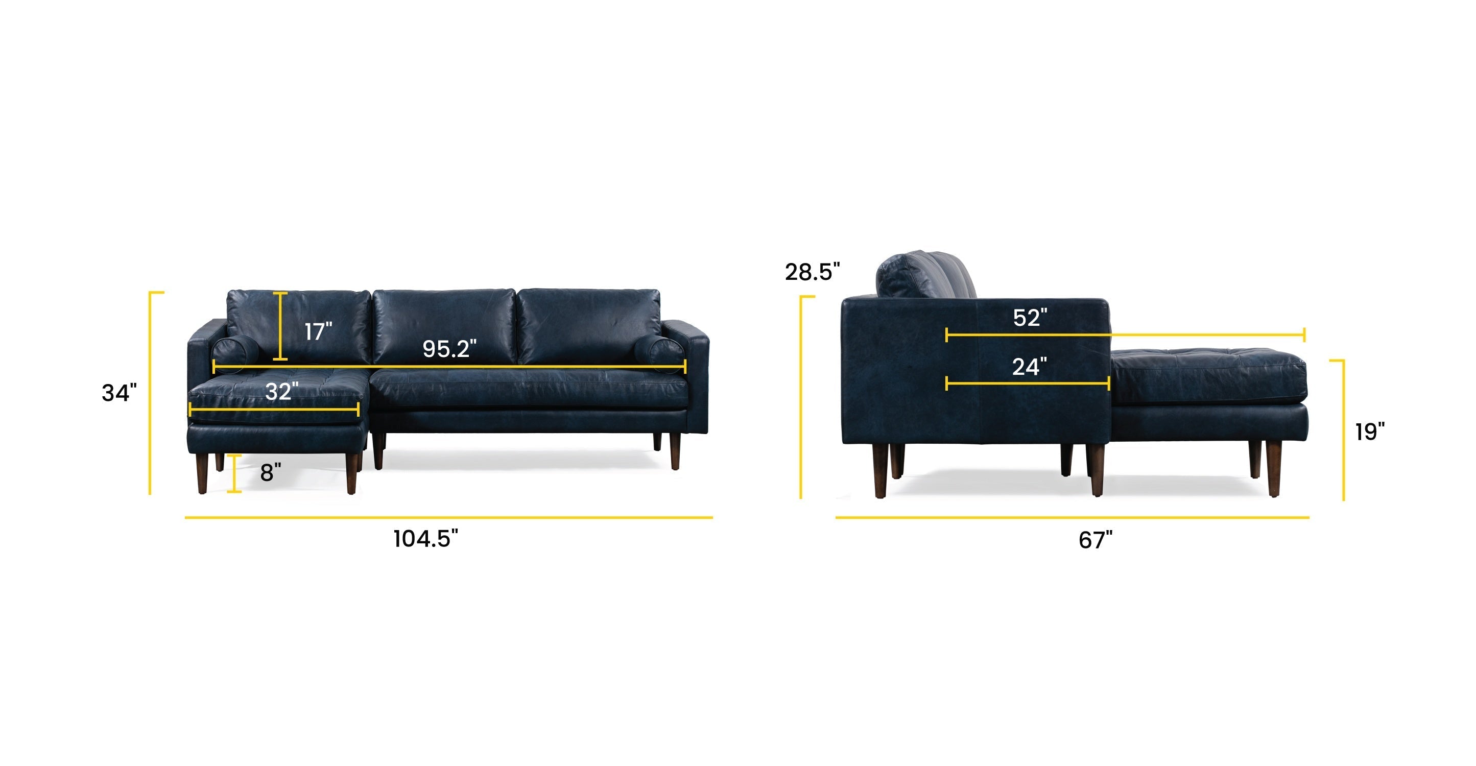 Napa Left-Facing Sectional Sofa