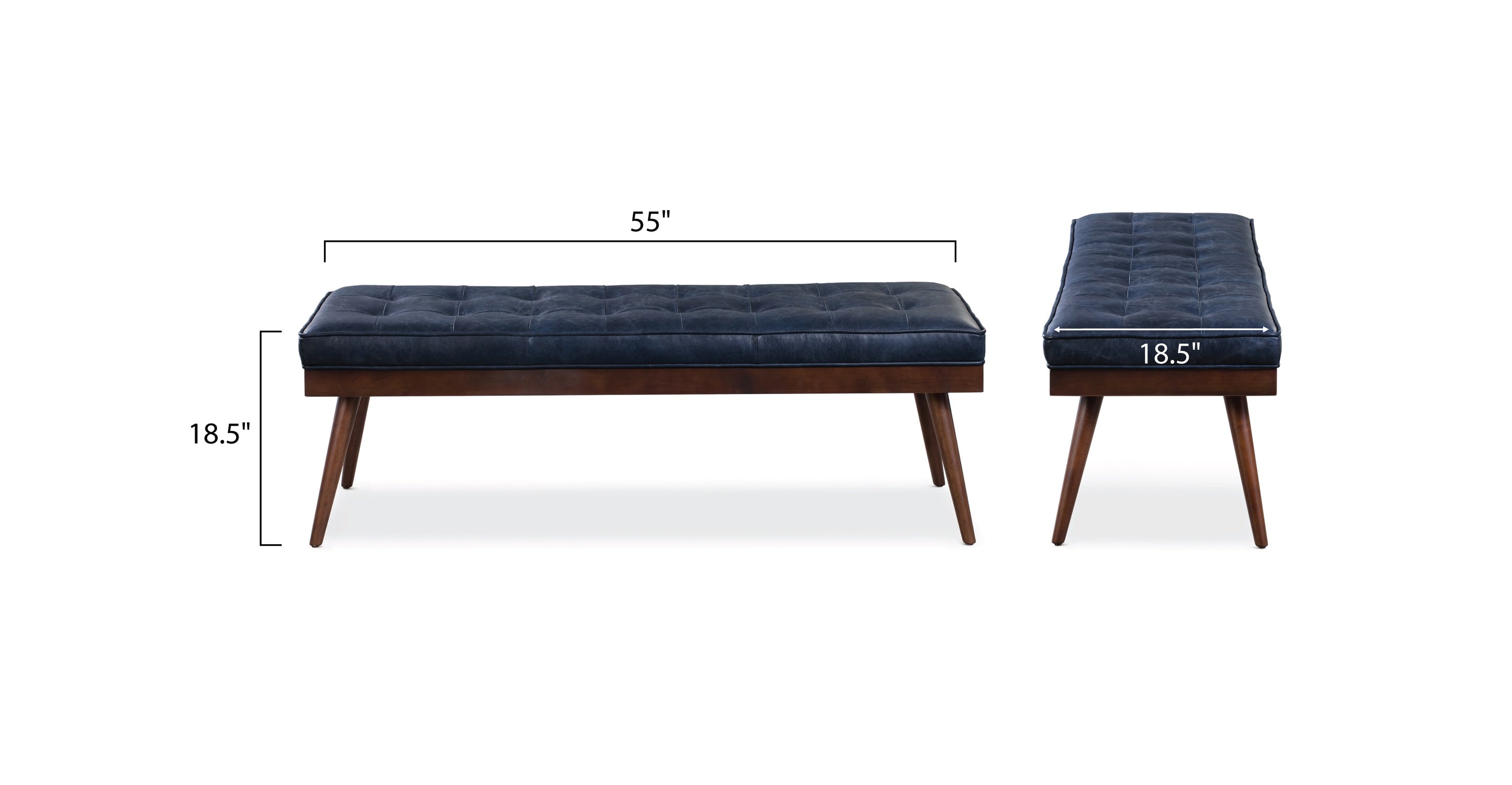 Luca Leather Bench