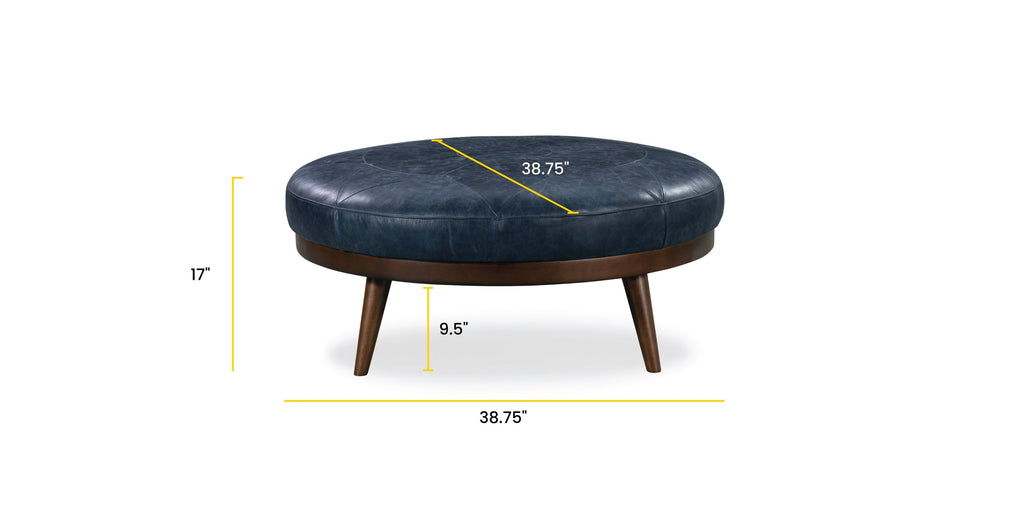 Gio Leather Ottoman