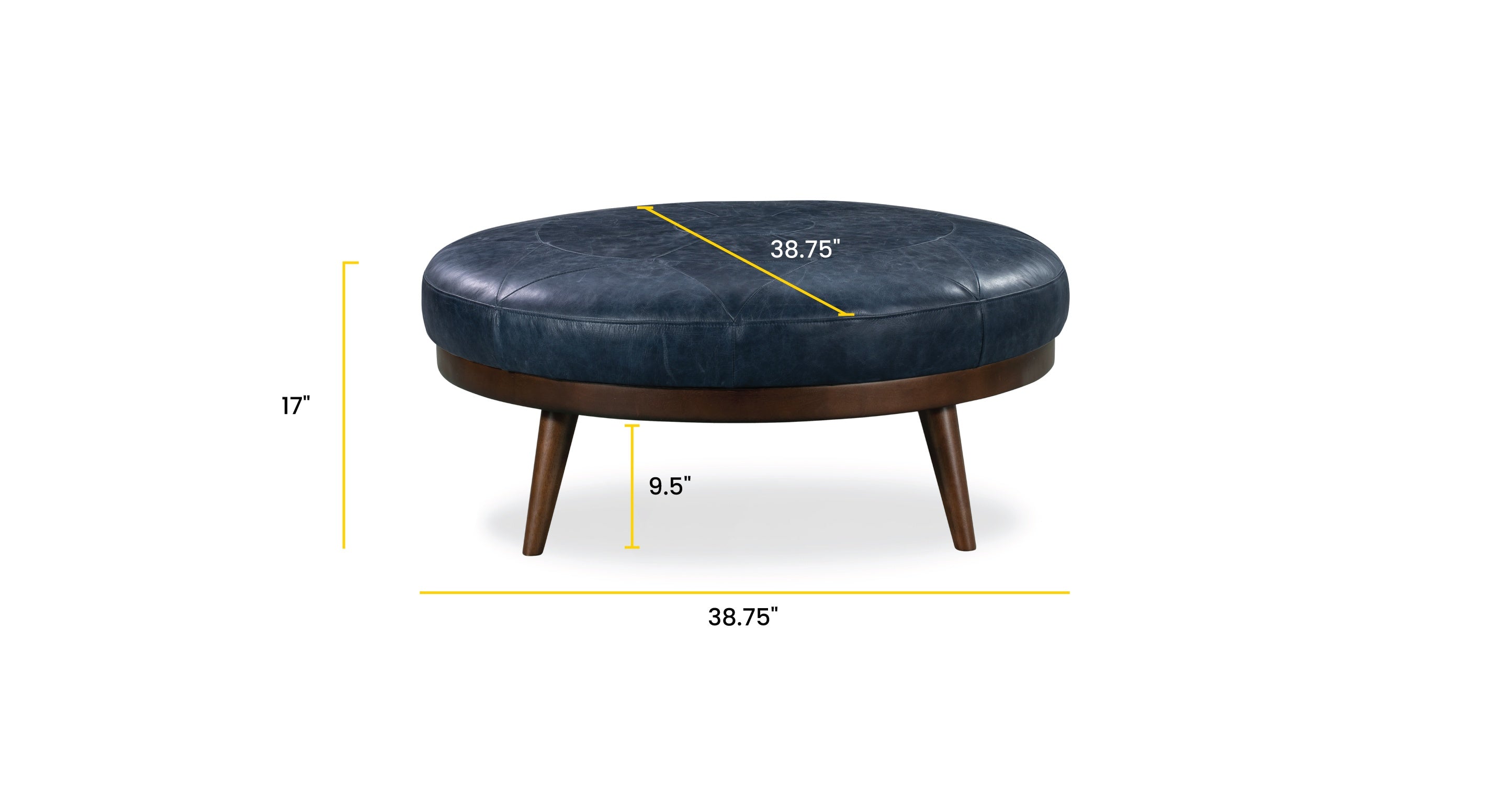 Gio Leather Ottoman