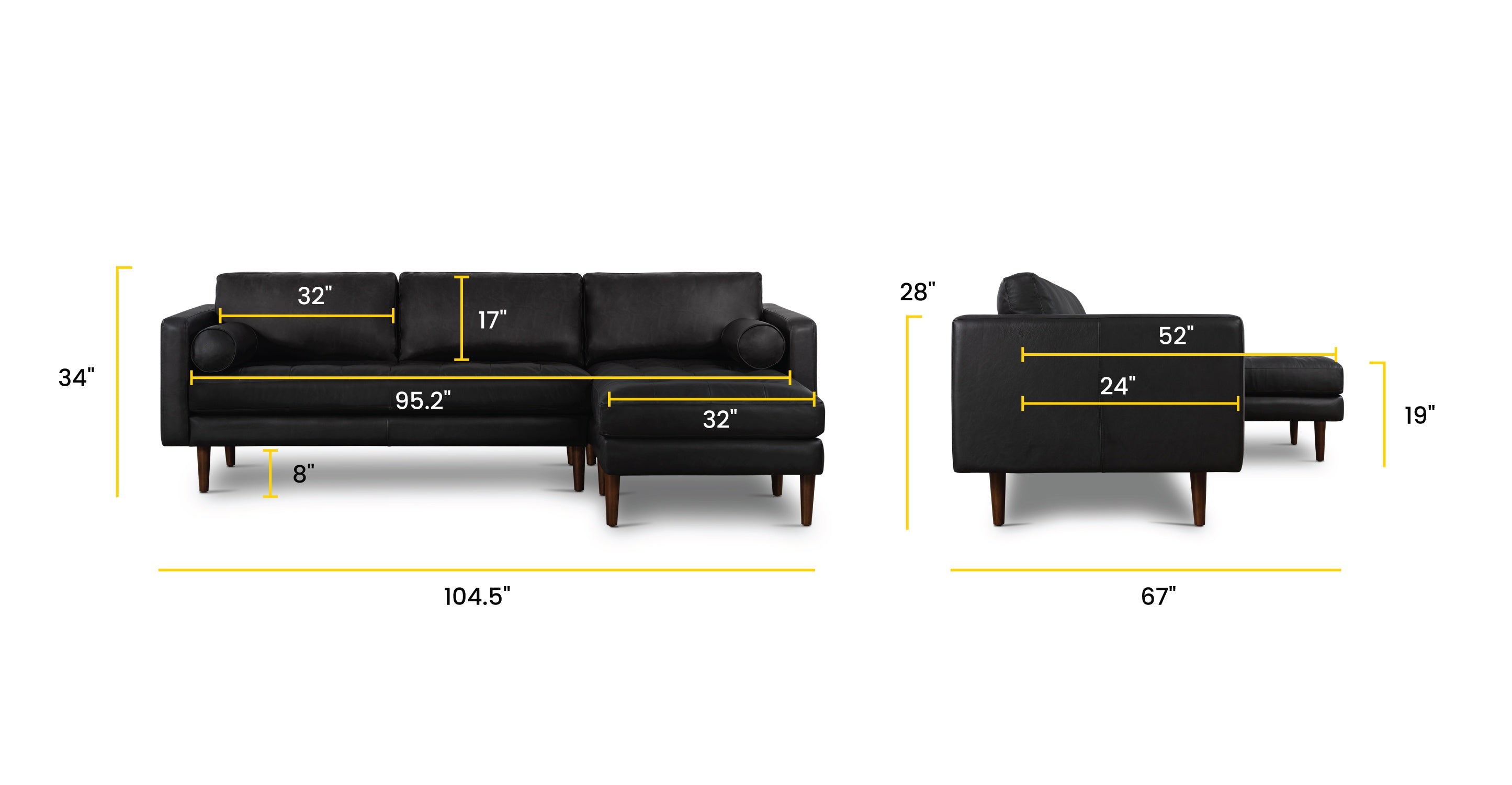Napa Right-Facing Sectional Sofa