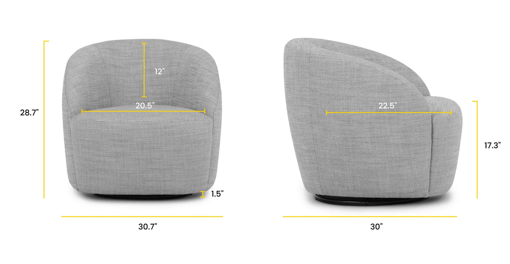 Alma Swivel Lounge Chair