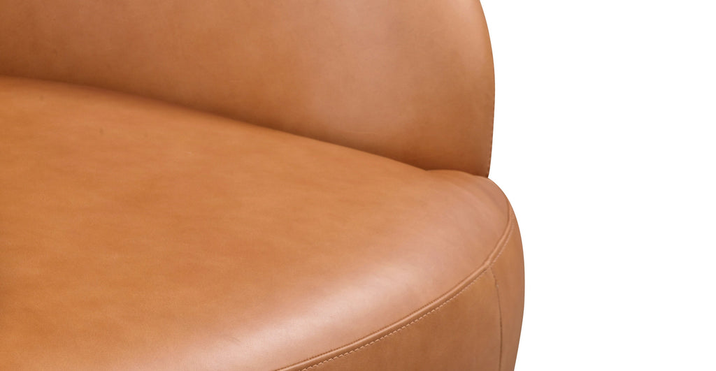 Alma Leather Swivel Chair